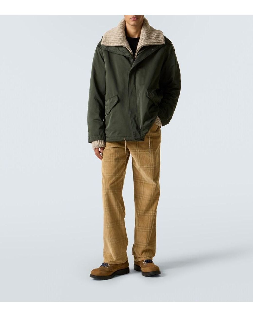Chaqueta Con Capucha Burberry de hombre de color Green