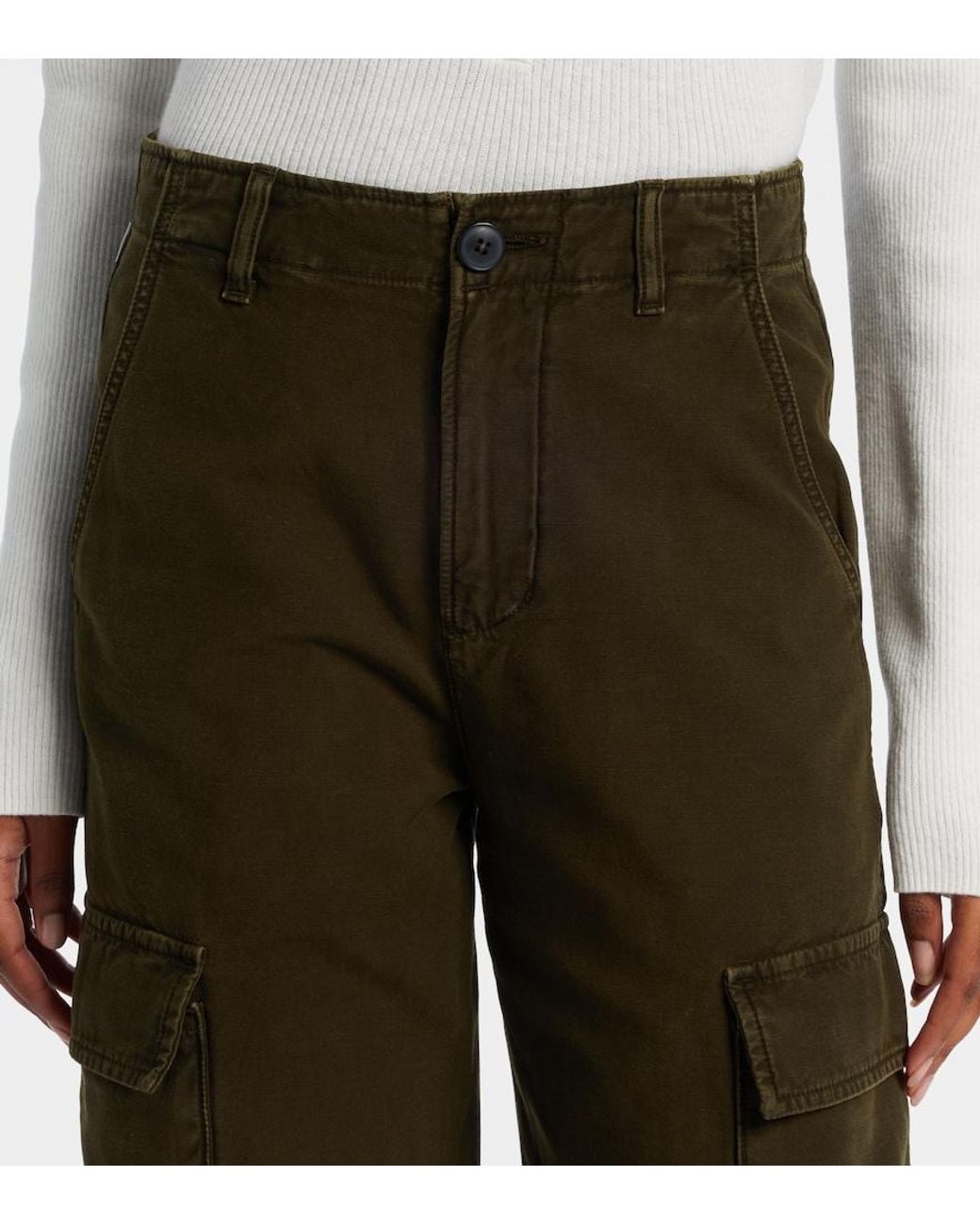Citizens of Humanity Brown Esme Cotton Twill Cargo Pants