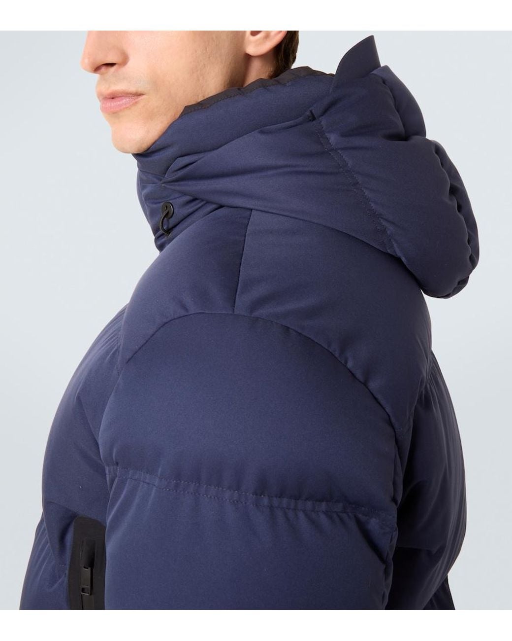 Zegna Blue Padded Puffer Jacket for men