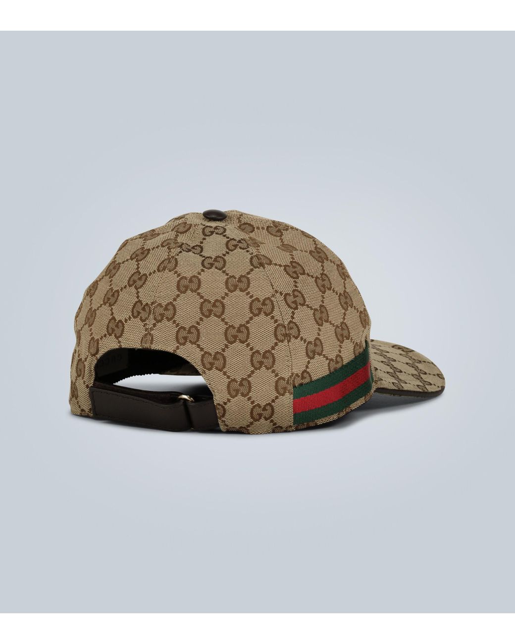 Gorra de beisbol GG de lona Gucci de hombre de color Marrón | Lyst
