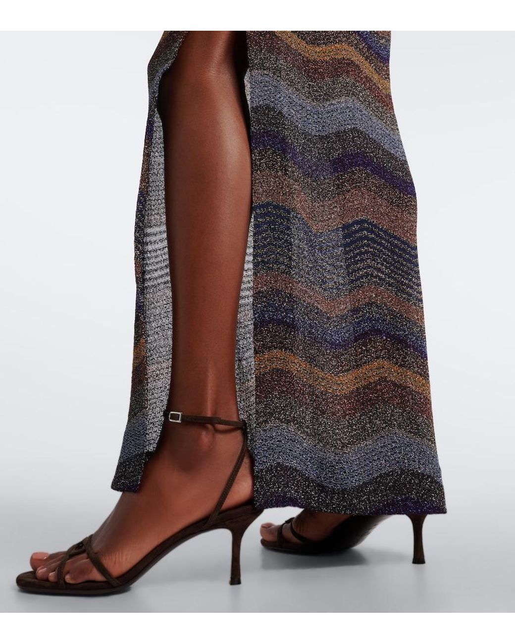 Missoni Black Wave Lame Gown