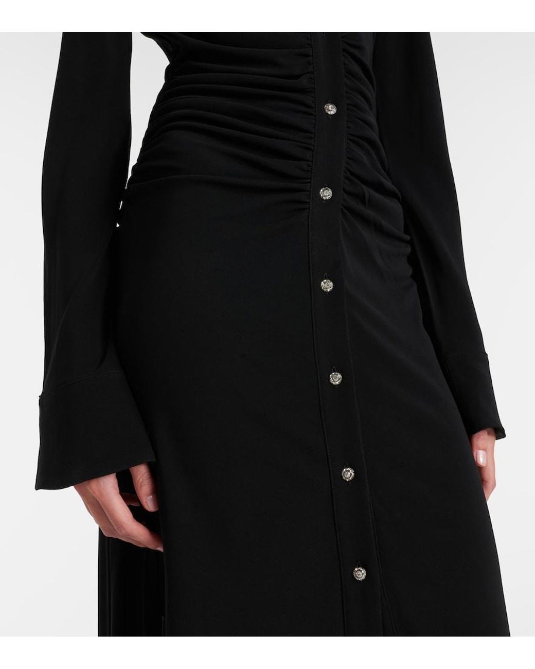 Altuzarra Black Claudia Jersey Midi Dress
