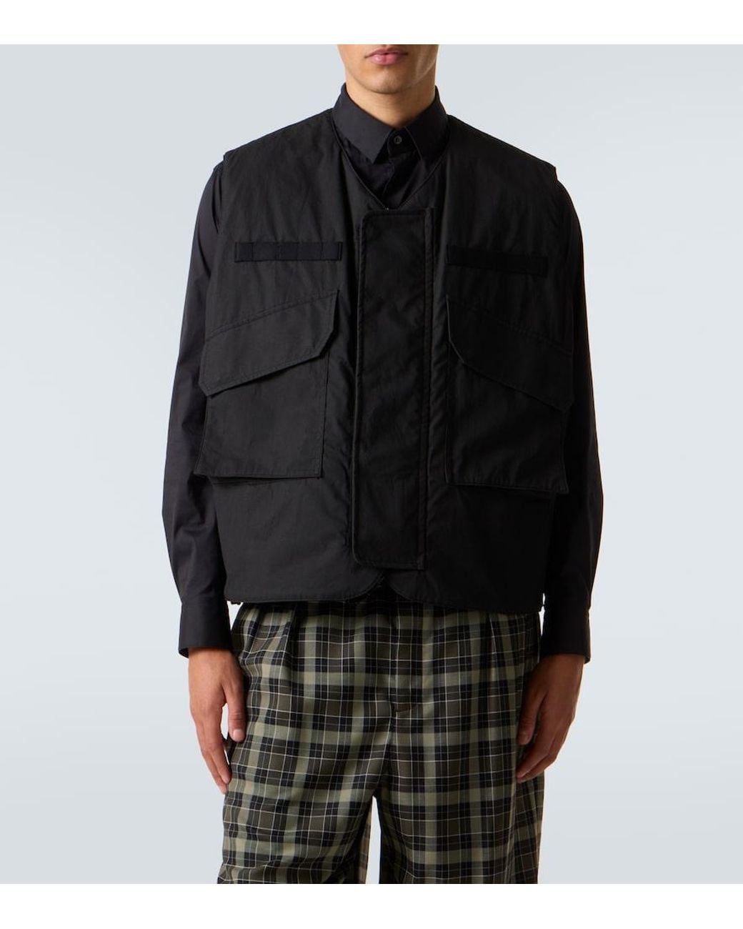 Comme des Garçons Black Cotton Gilet for men