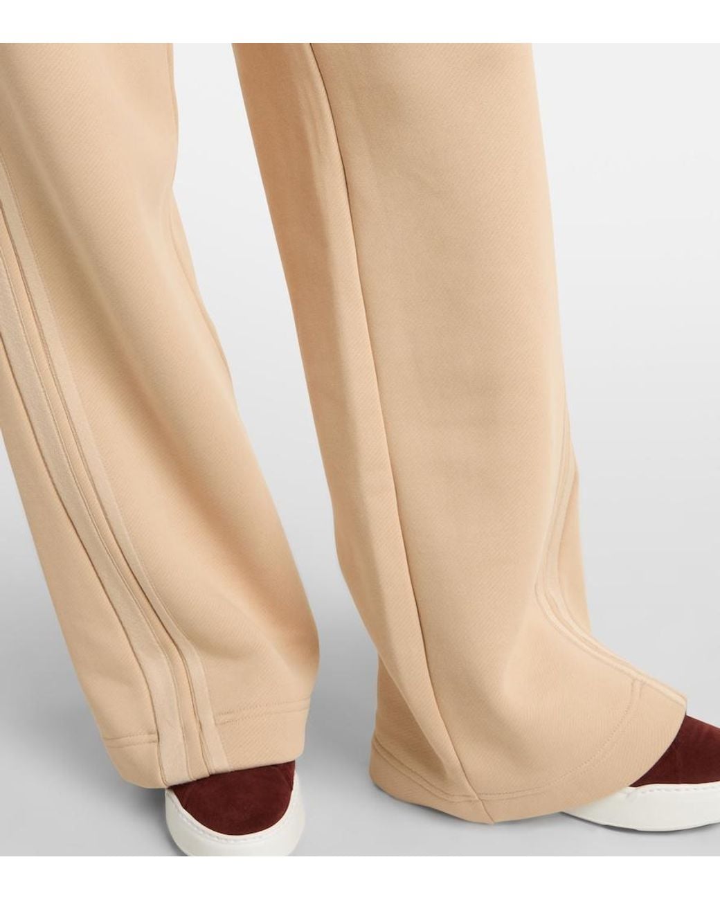 Max Mara Natural Ifrem High-Rise Cotton Wide-Leg Pants
