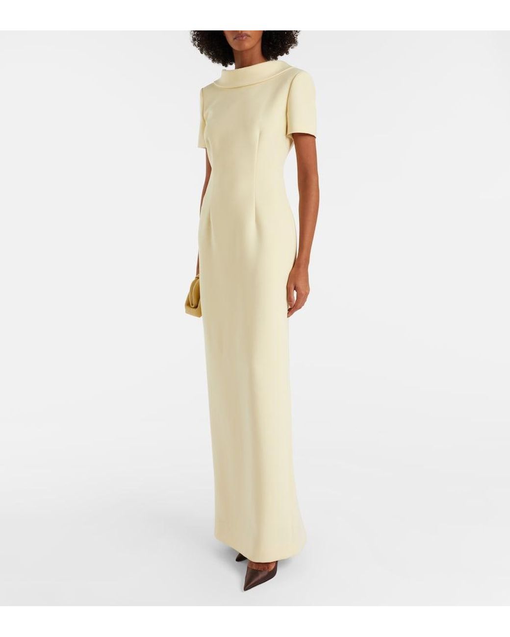 Roland Mouret Natural Crepe Gown
