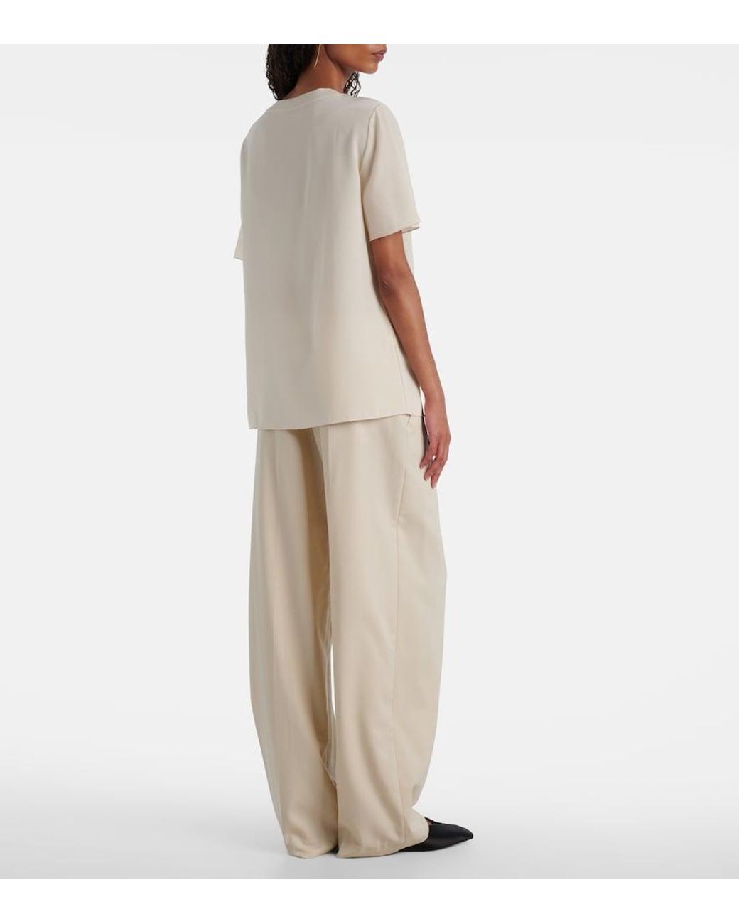 Joseph Natural Rubin Silk T-Shirt