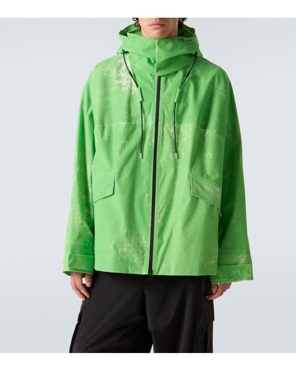 Loewe Green X On Flocked Woven Jacket for men
