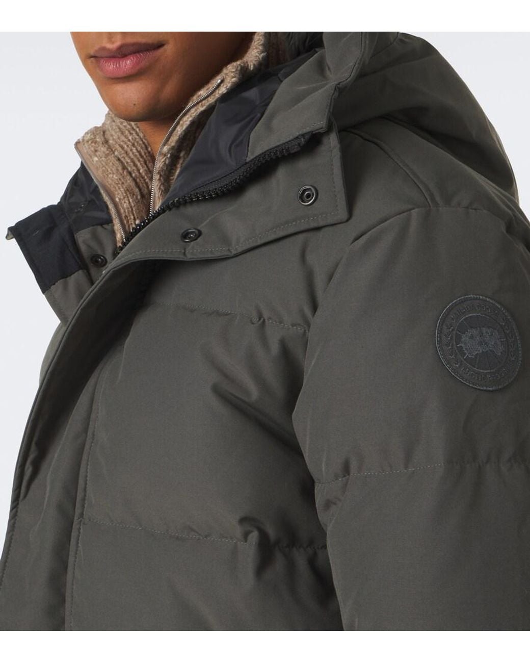 Canada Goose Green Seymour Hooded Down Jacket for men