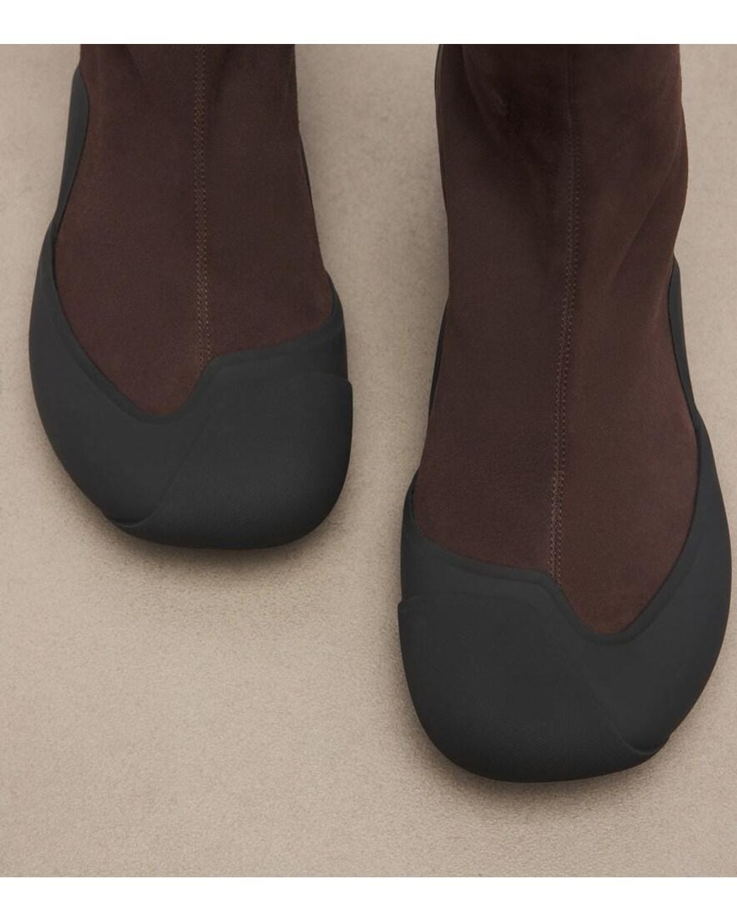 Loewe Brown Dive Suede Ankle Boots