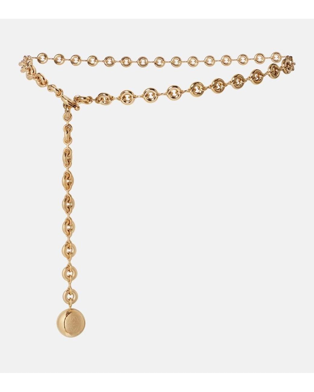 Loewe Metallic Donut Chain Belt