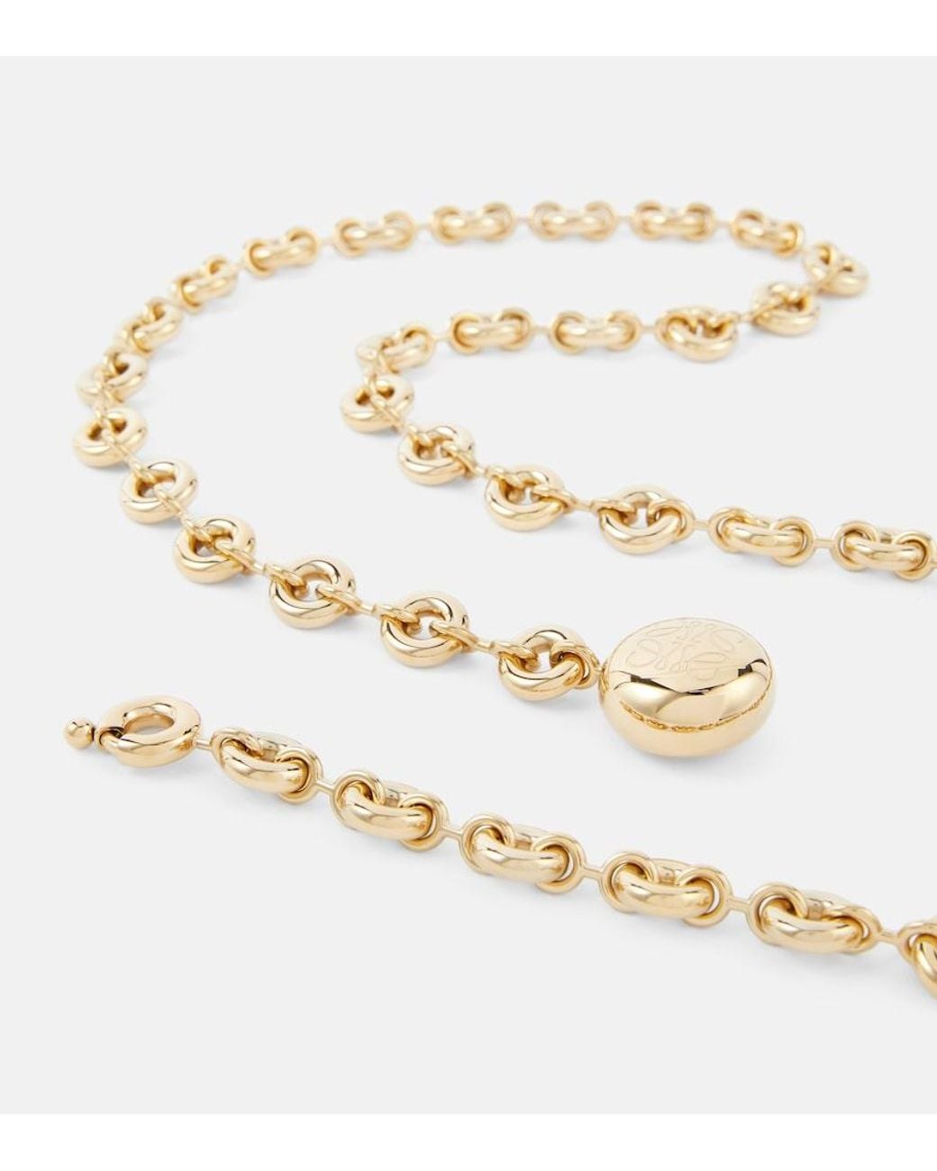 Loewe Metallic Donut Chain Belt