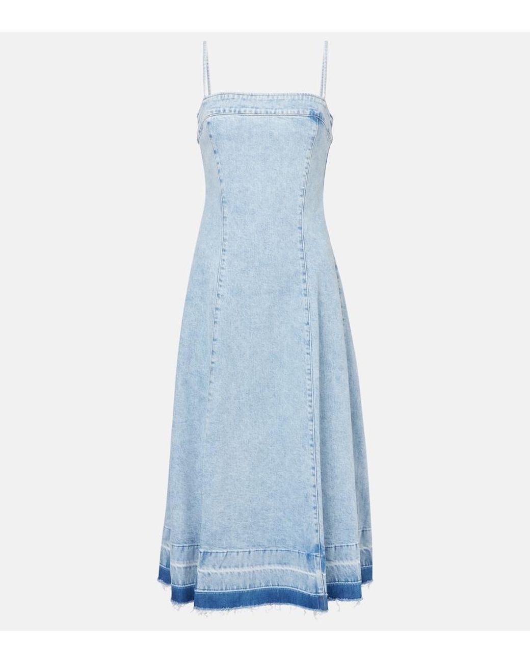 Jonathan Simkhai Blue Clarissa Denim Midi Dress