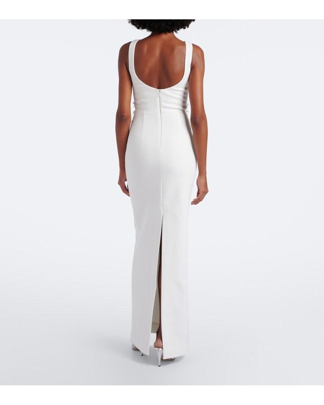 Rebecca Vallance White Andre Embellished Gown