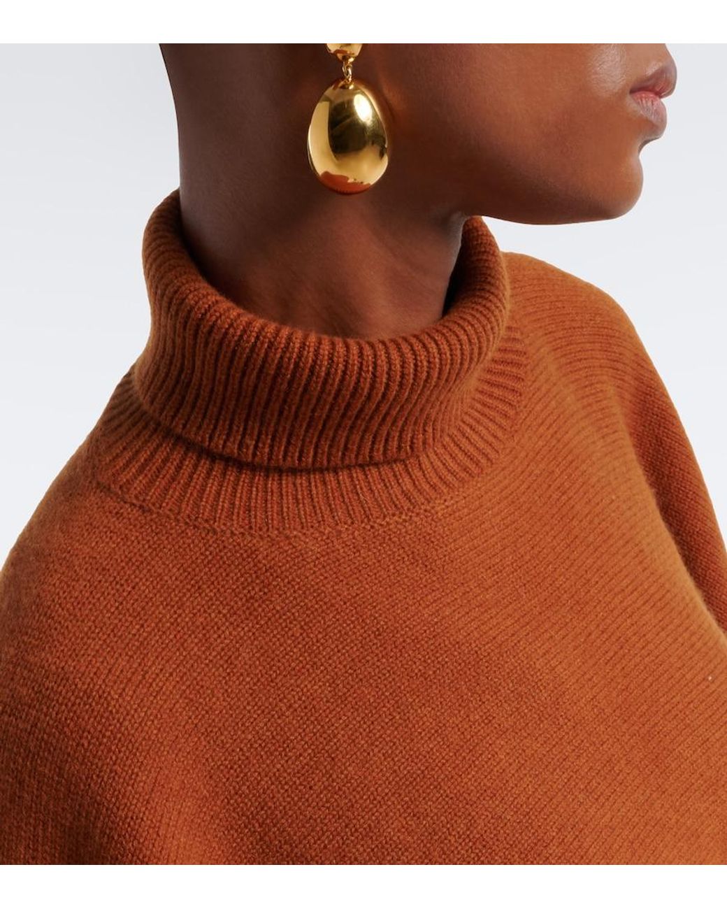 Isabel Marant Brown Marina Wool And Cashmere Poncho