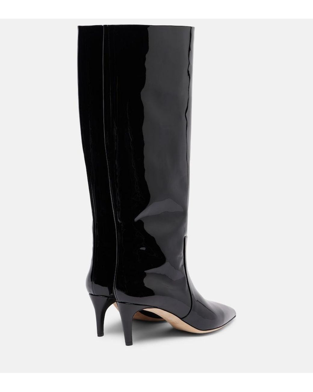 Paris Texas Black 60 Patent Leather Knee-High Boots