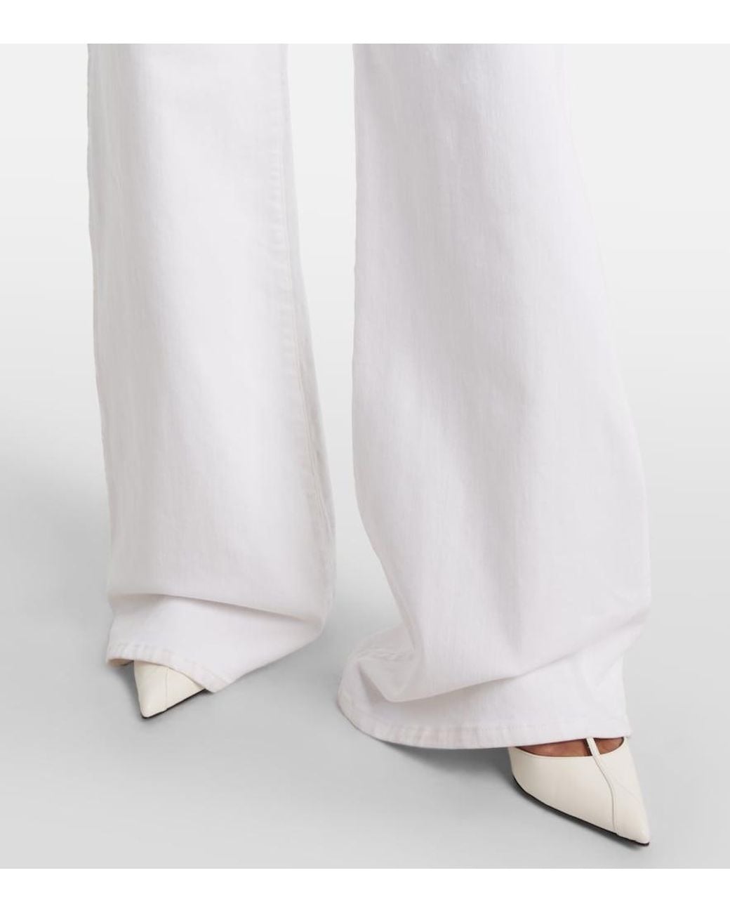 Jeans Flared Dane Khaite de color White