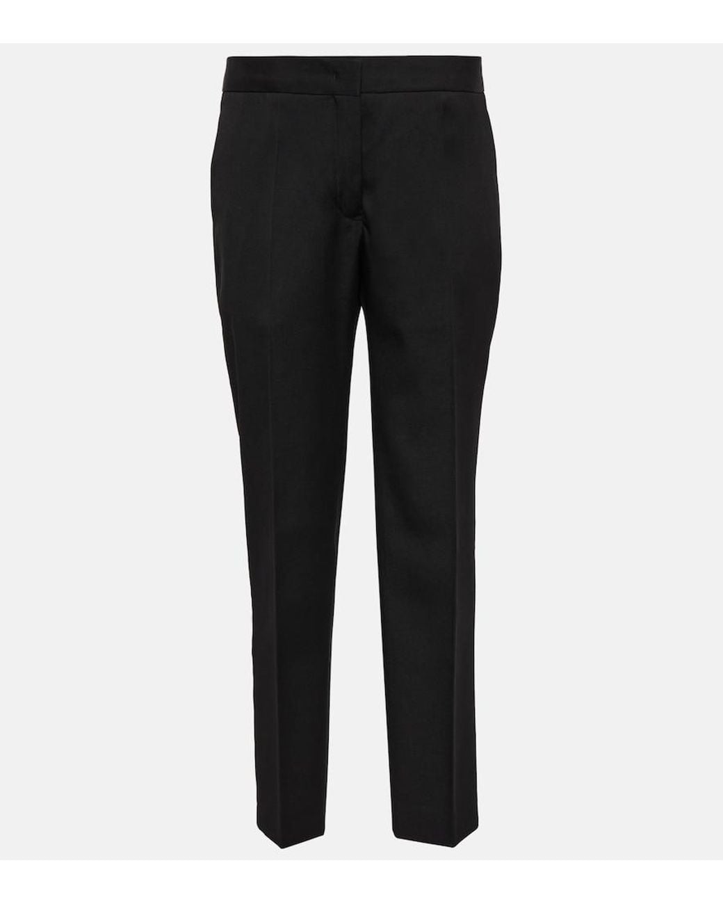 Jil Sander Black Tailored Straight Wool Pants