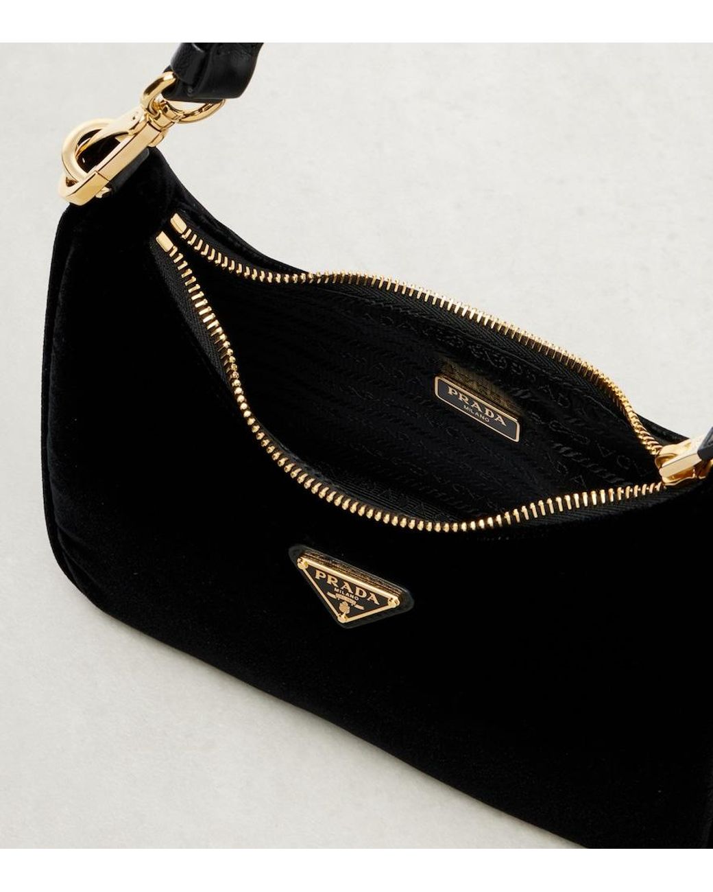 Borsa A Spalla Re-Edition Mini di Prada in Black