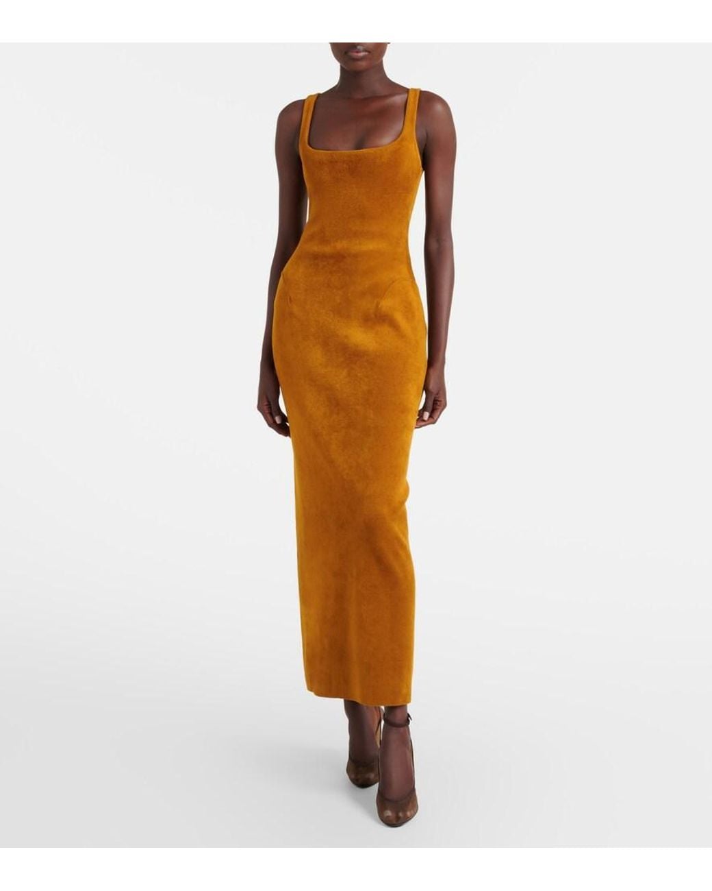 Alaïa Brown Mesh Pumps