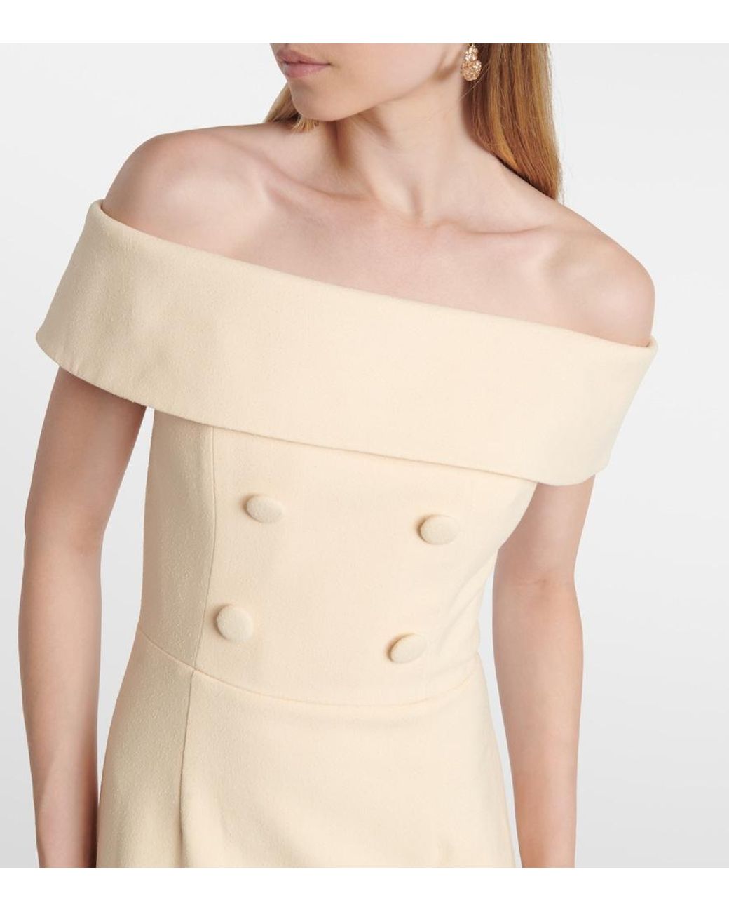Rebecca Vallance Natural Rowan Pleated Maxi Dress