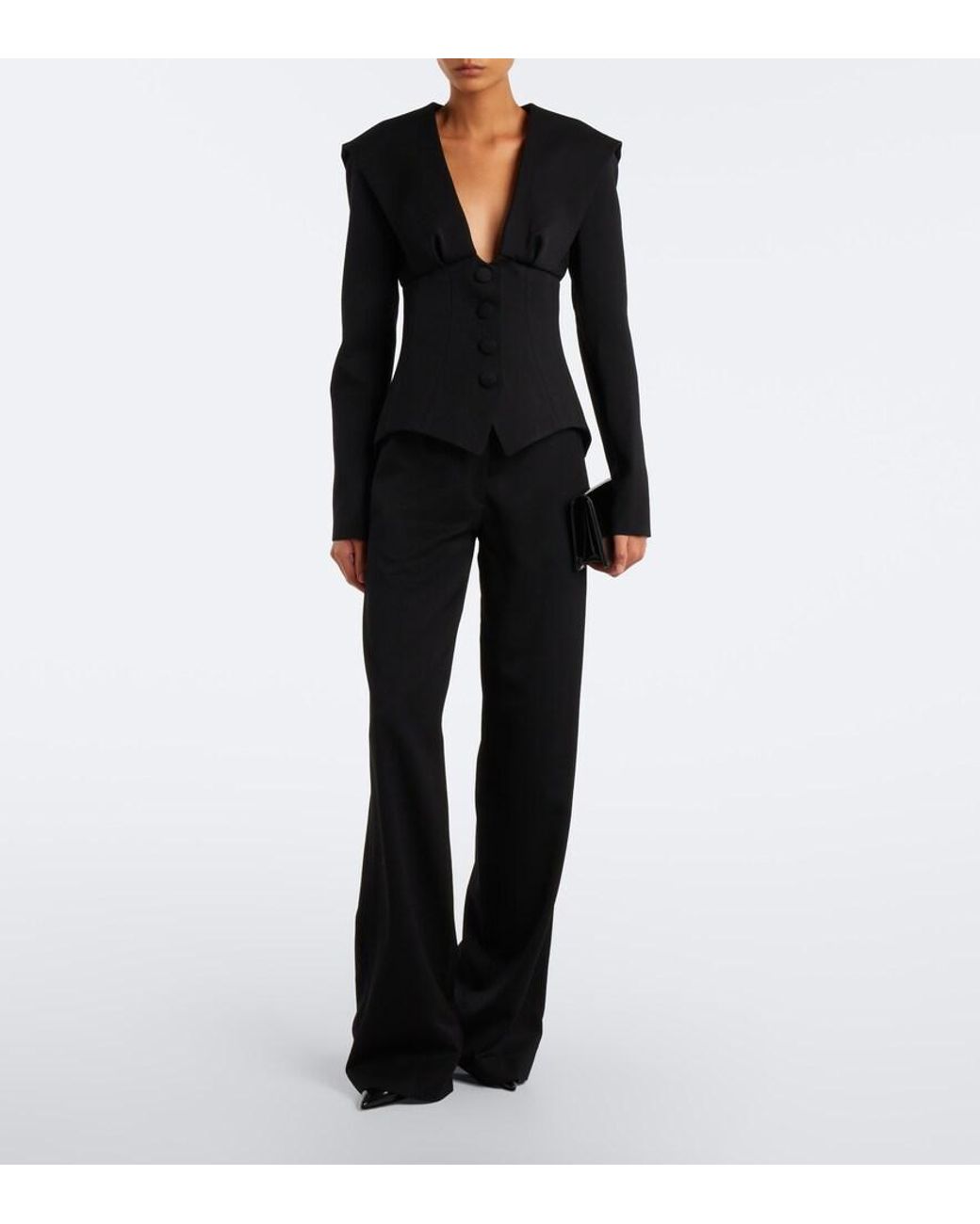 Pantalones Rectos Georges Hobeika de color Black