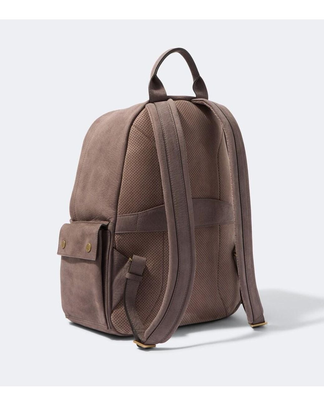 Brunello Cucinelli Brown Leather Backpack for men