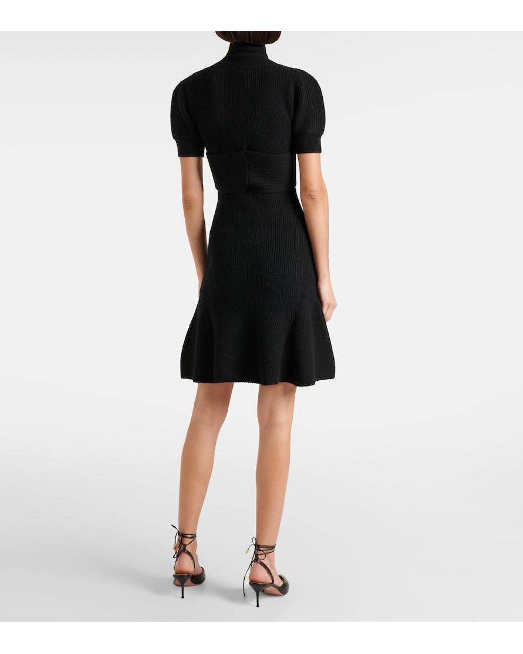 Patou Black Wool And Cashmere Dress