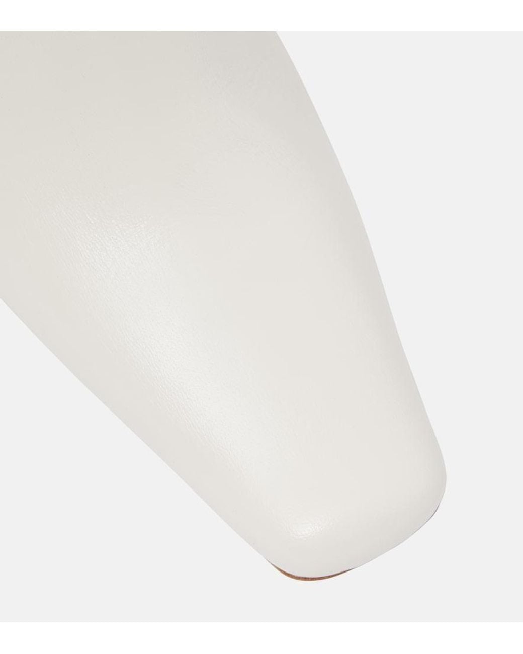 J.W. Anderson White Bubble Leather Ankle Boots