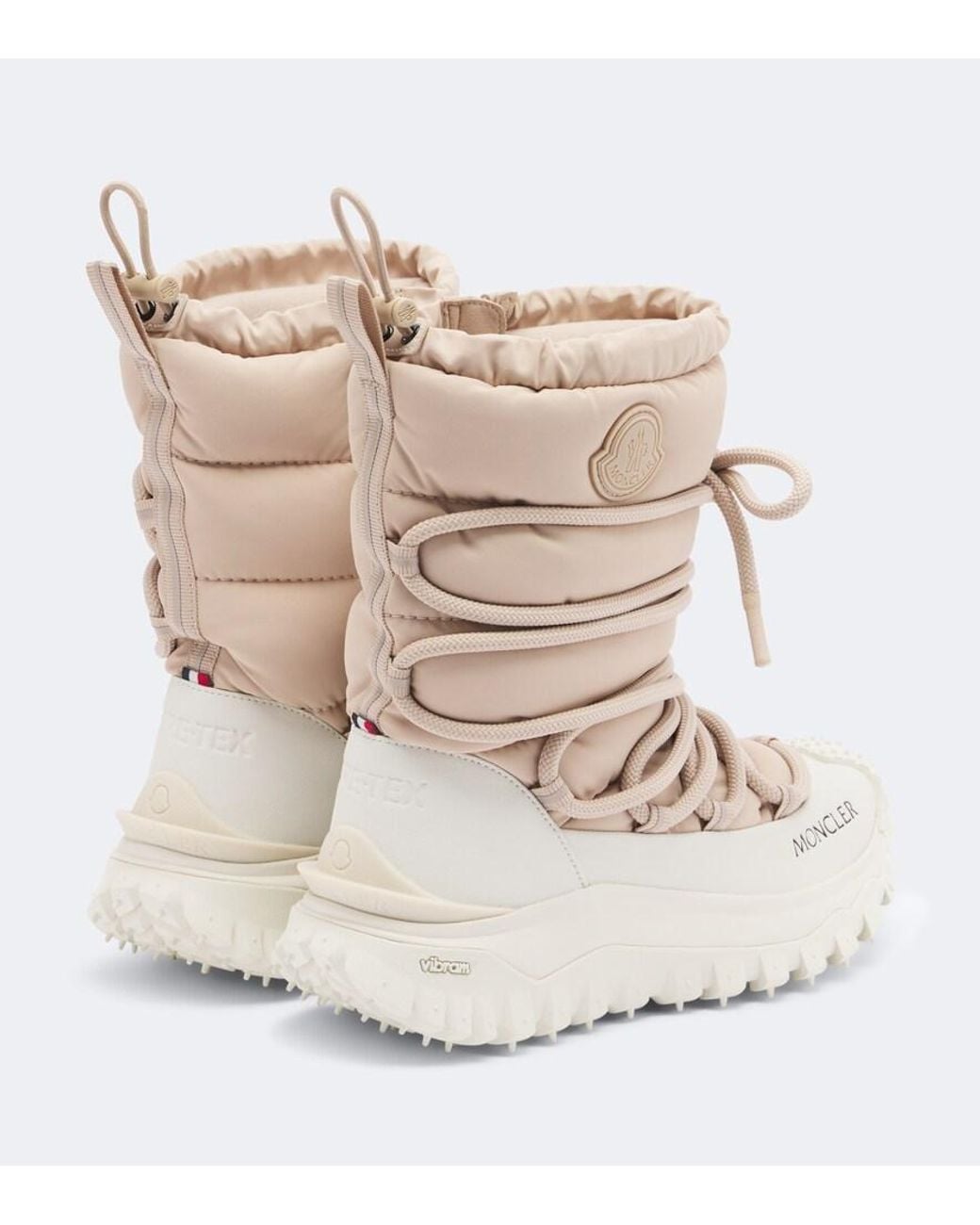 Moncler White Trailgrip Apres High Gore-Tex Snow Boots