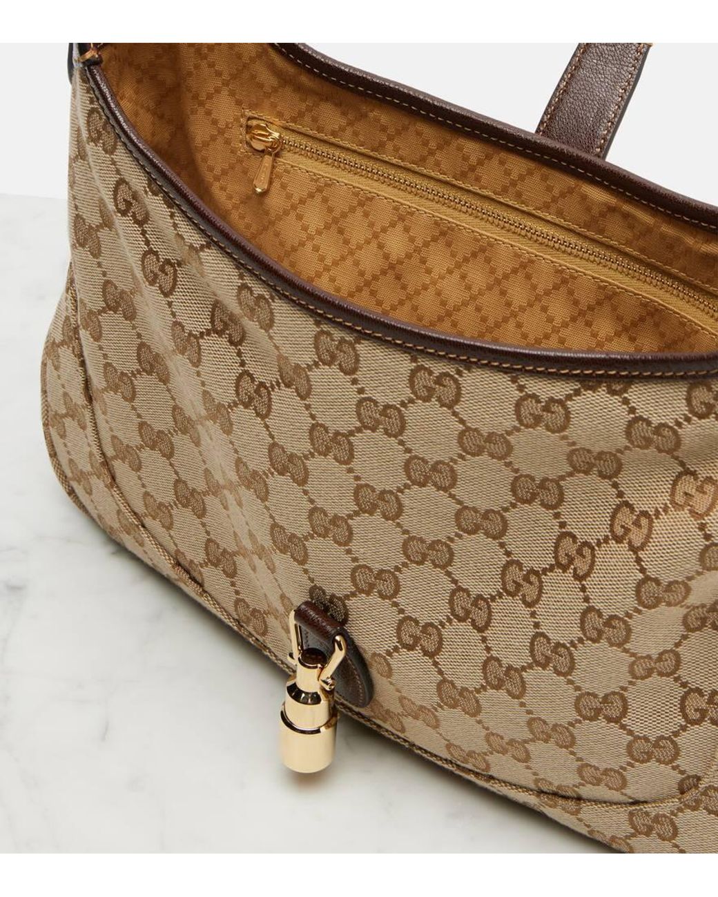 Gucci Brown Jackie 1961 Small Shoulder Bag