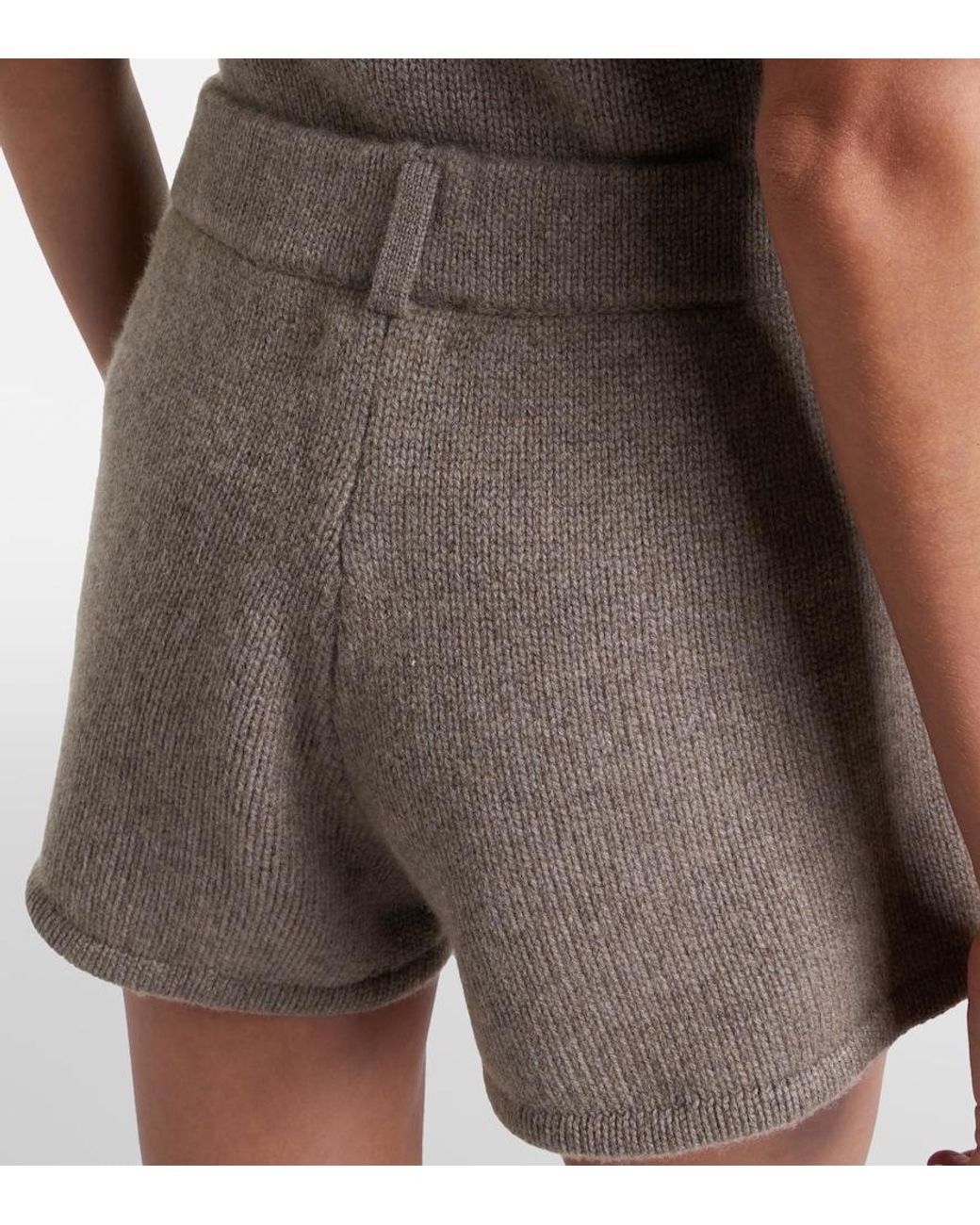 Lisa Yang Gray Annora Cashmere Shorts