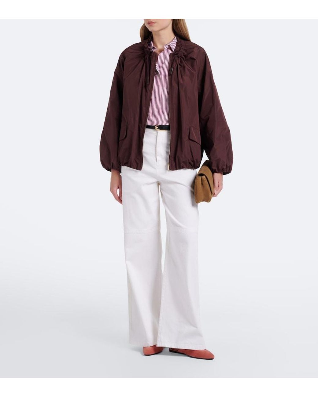 Max Mara White Wide-Leg Jeans