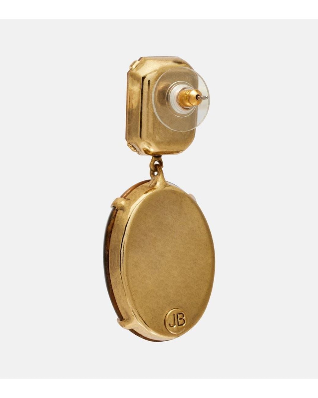 Jennifer Behr Brown Xiomara Embellished-Plated Earrings