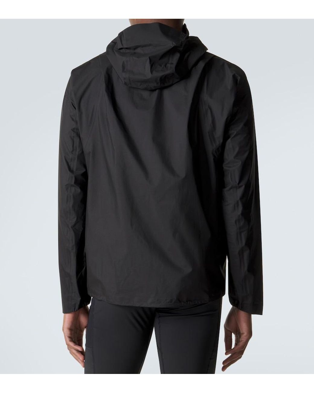 Satisfy Black Pertex 3L Fly Rain Jacket for men