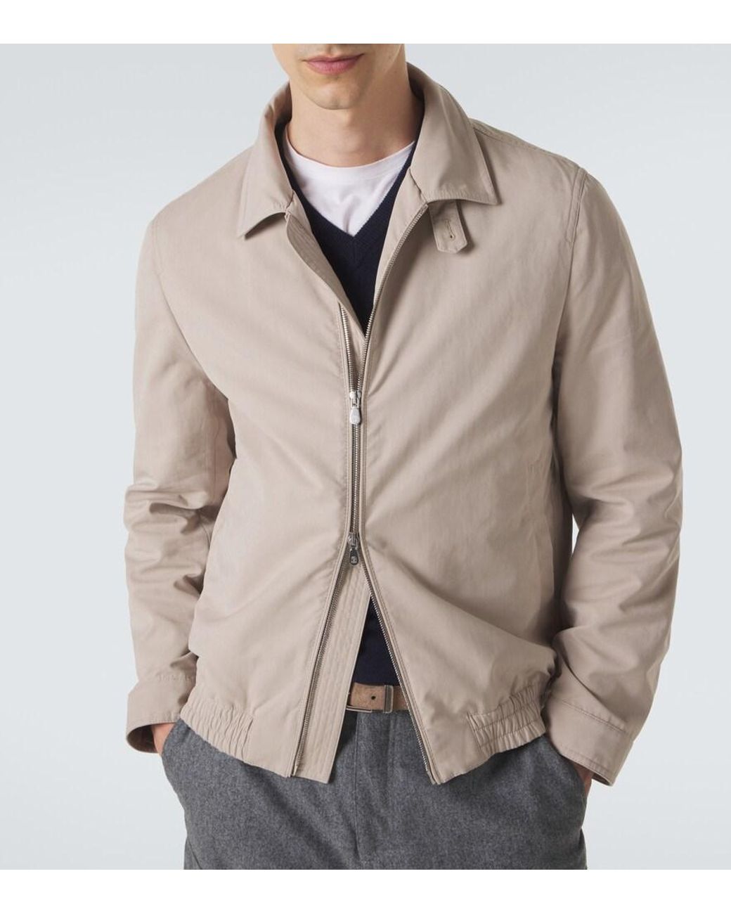 Brunello Cucinelli Natural Technical Jacket for men