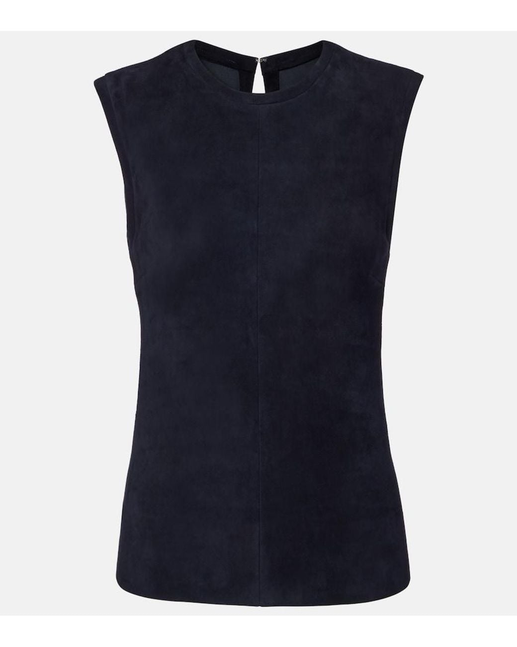 Stouls Blue Miuccia Suede Top