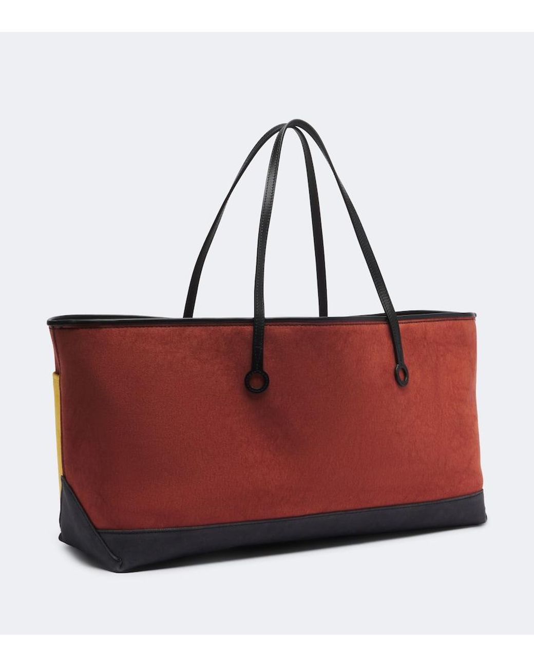 J.W. Anderson Yellow Anchor Striped Canvas Tote Bag