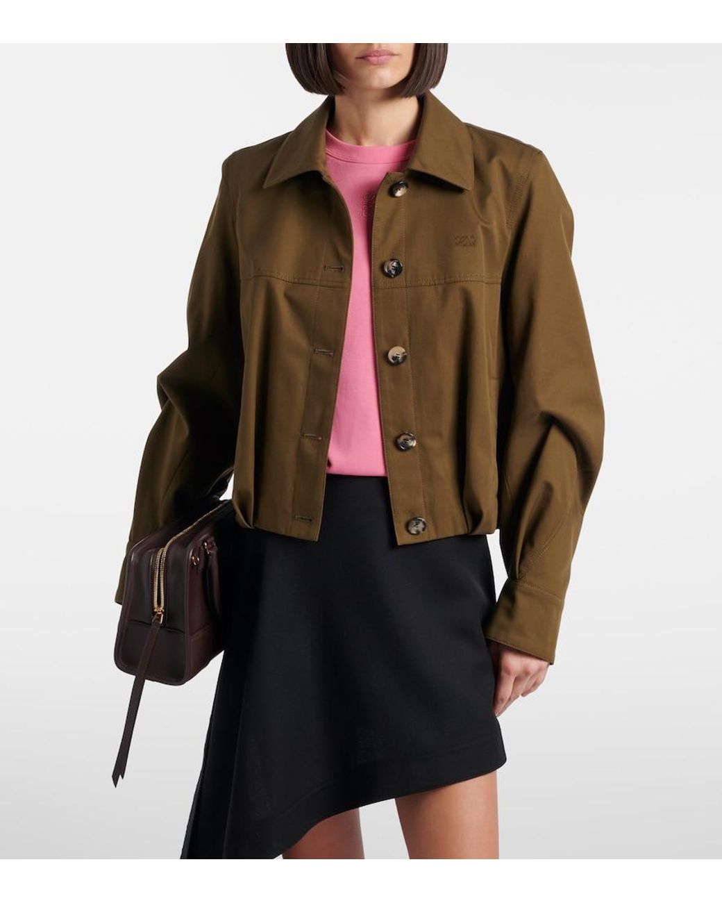 Loewe Green Cotton And Silk Jacket