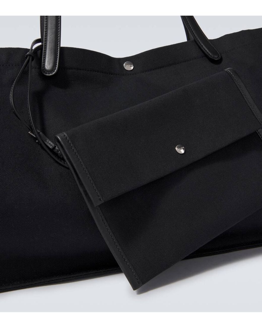 The Row Tote Bag Idaho Xl Aus Canvas Mit Leder in Black für Herren