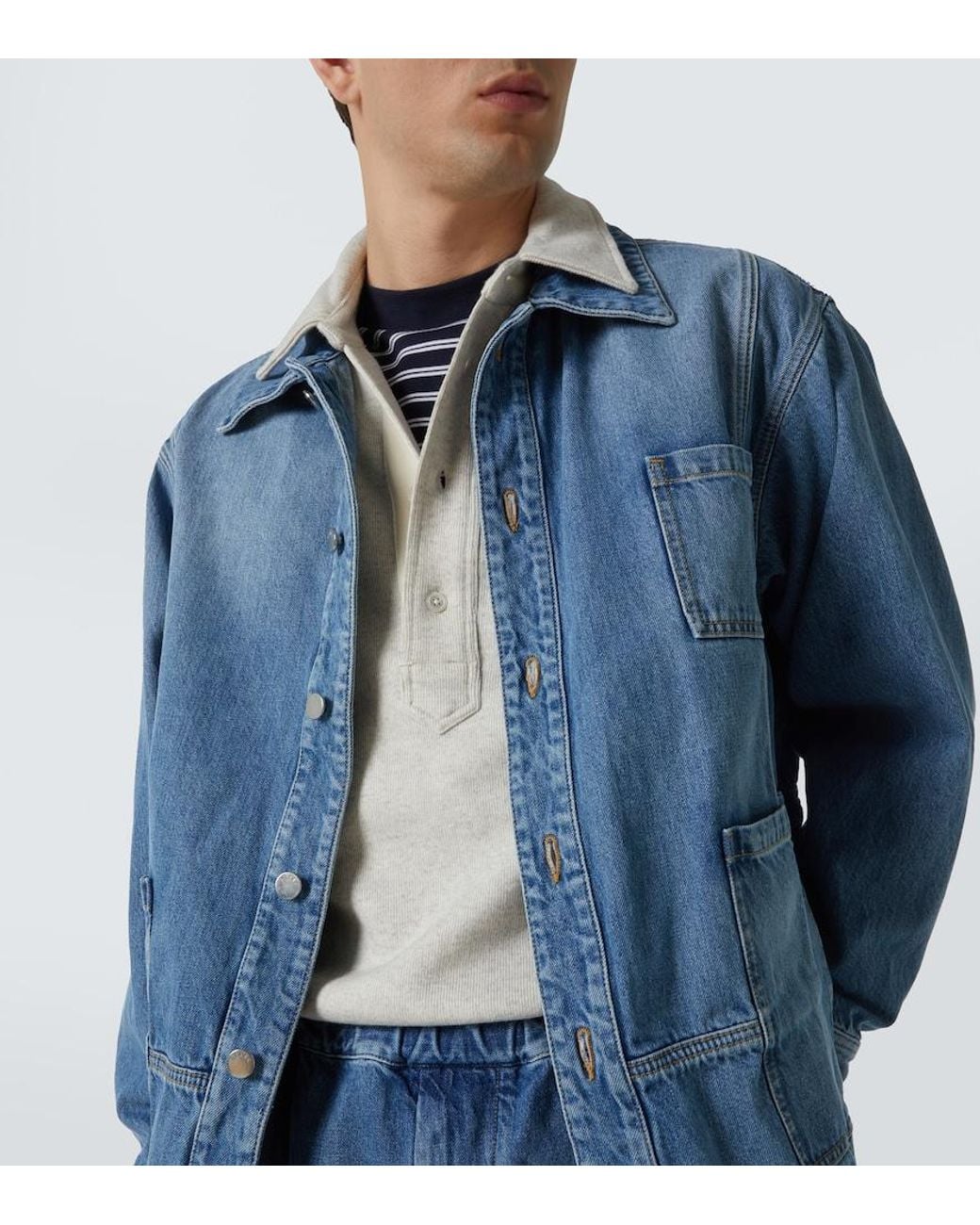 Plan C Blue Denim Jacket for men