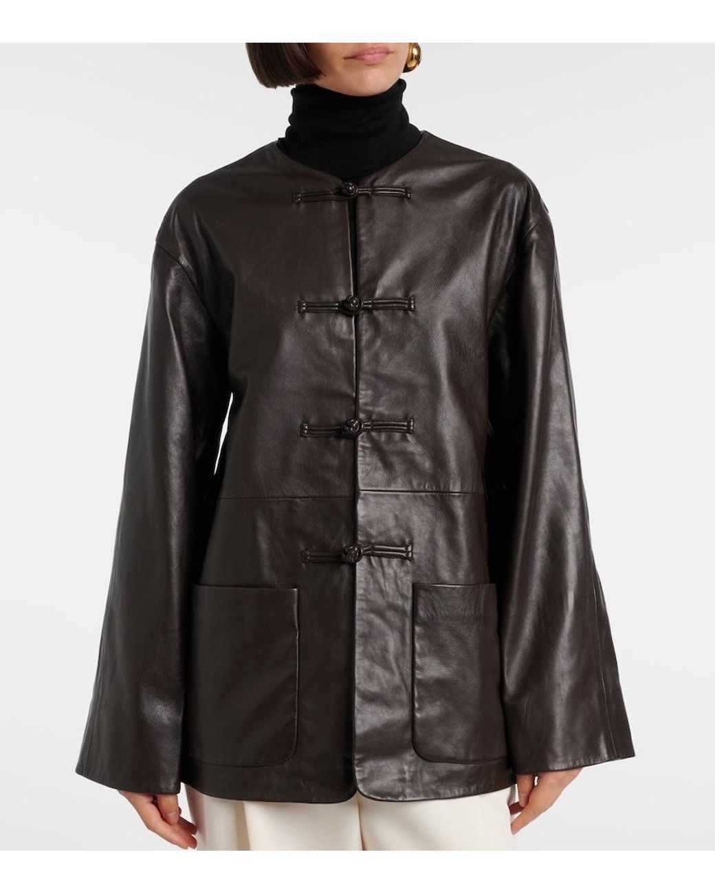 Rohe Black Marie Leather Jacket