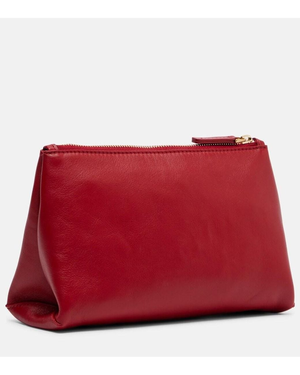Calvin Klein Red Essential Case Mini Leather Clutch
