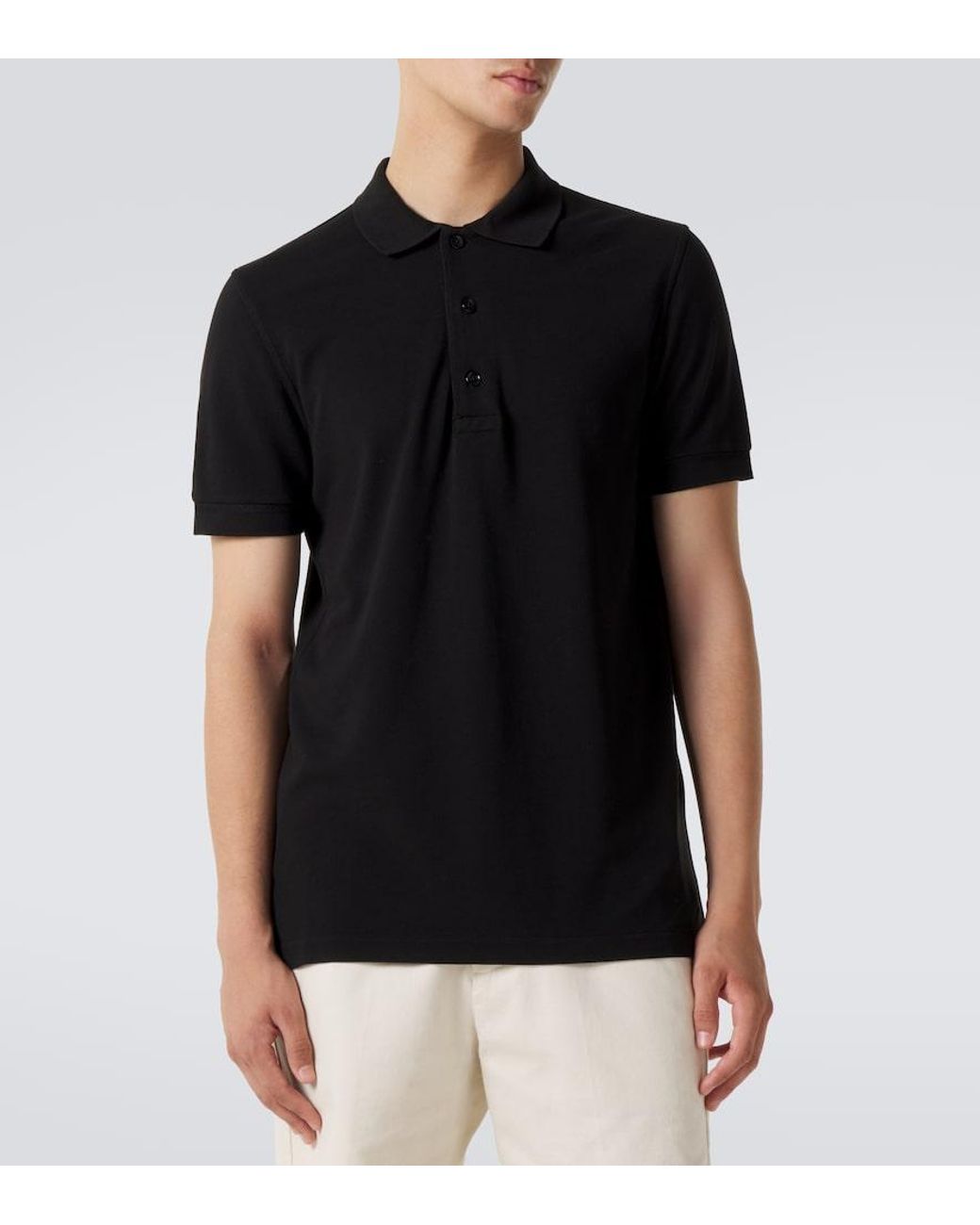 Polo Tom Ford pour homme en coloris Black