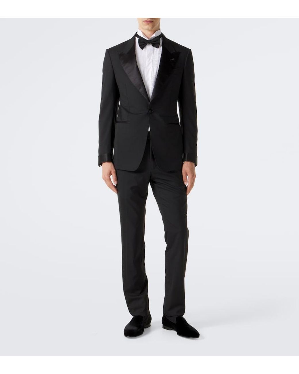 Manolo Blahnik Black Mario Velvet Loafers for men