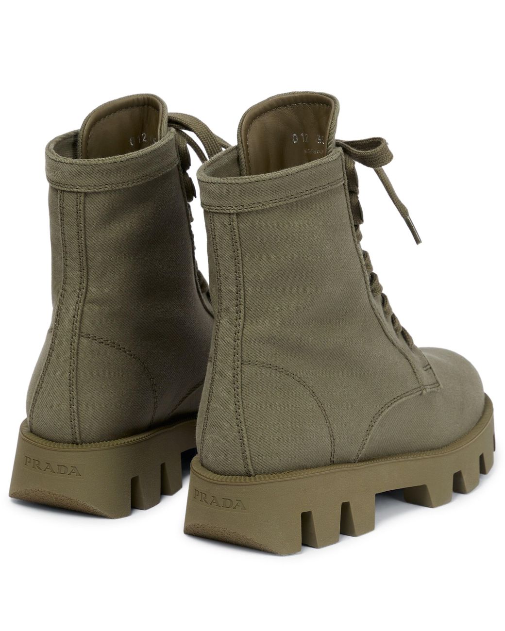 prada boots canvas