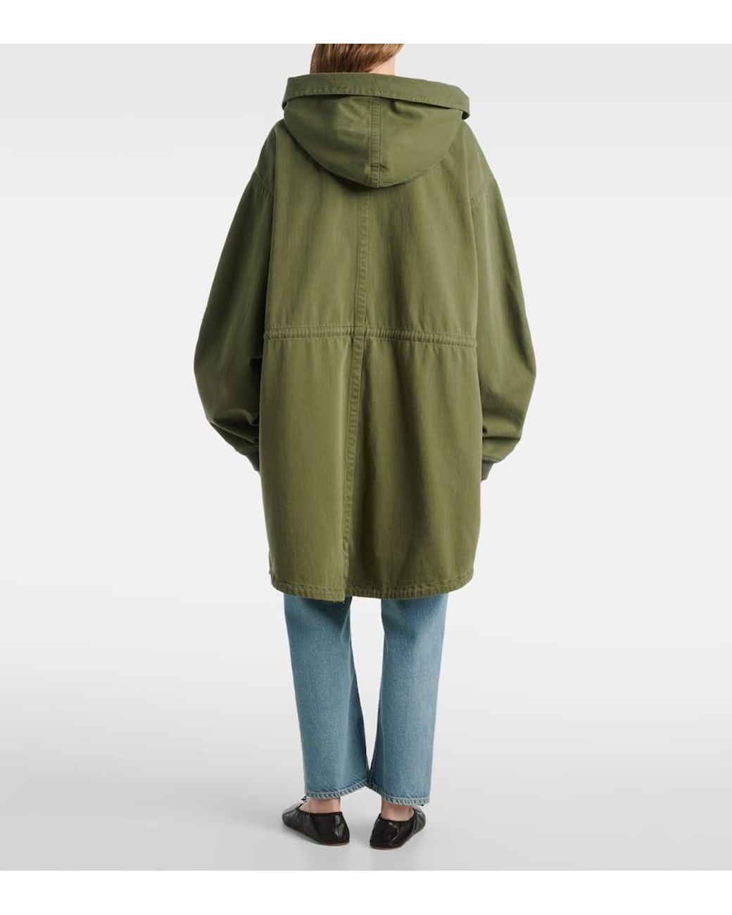 ブルゾン 25ss THE ROW Kemet cotton parka 956W3954KKG Kemet Jacket Green in Cotton – The Row