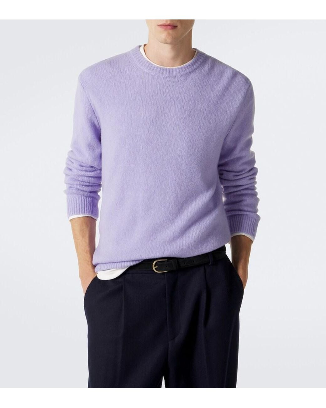 Lisa Yang Purple Baxter Cashmere And Silk Sweater for men