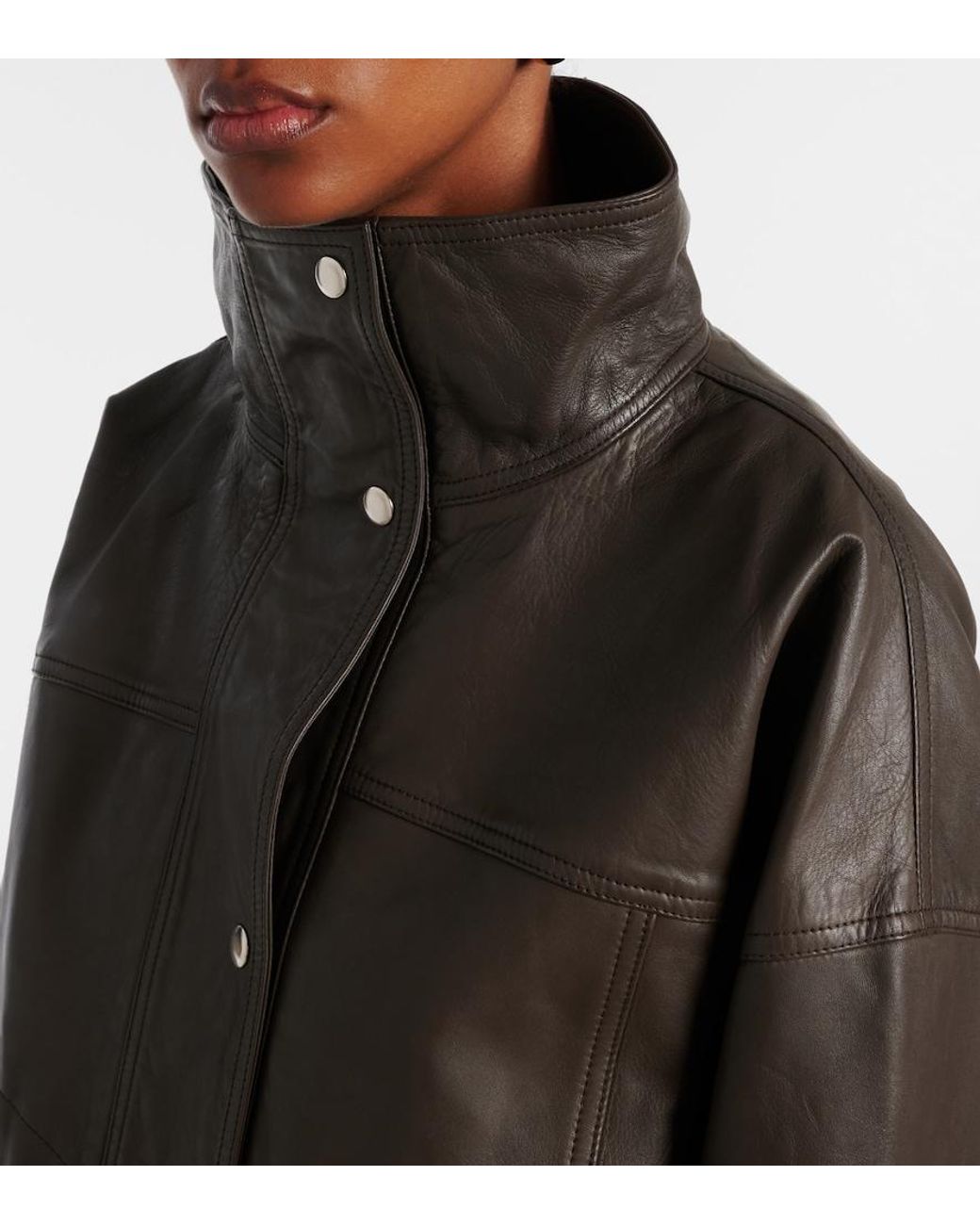 Rohe Brown Leather Jacket