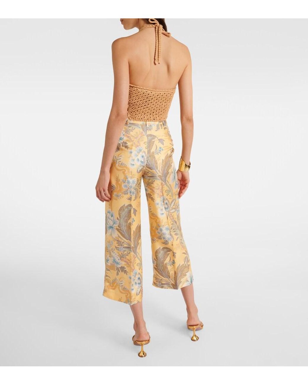 Etro Natural Crochet Cotton Top