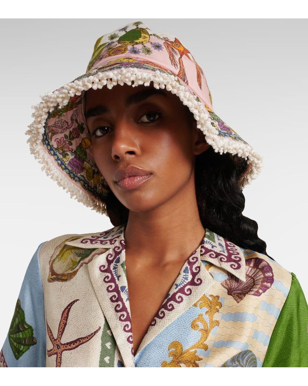 ALEMAIS アレメイズ リネンバケットハット ALÉMAIS Hazel Linen Bucket Hat in White | Lyst